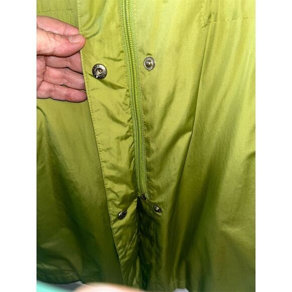 Hilary Radley Women's Green Basic Jacket Size L Snap & Zip Closure - Picture 5 of 8